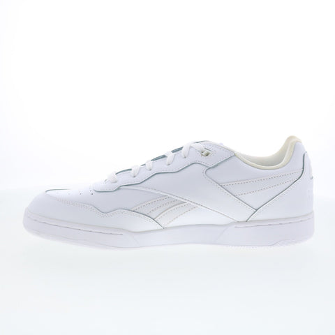 Reebok BB 4000 II Mens White Leather Lace Up Lifestyle Sneakers Shoes