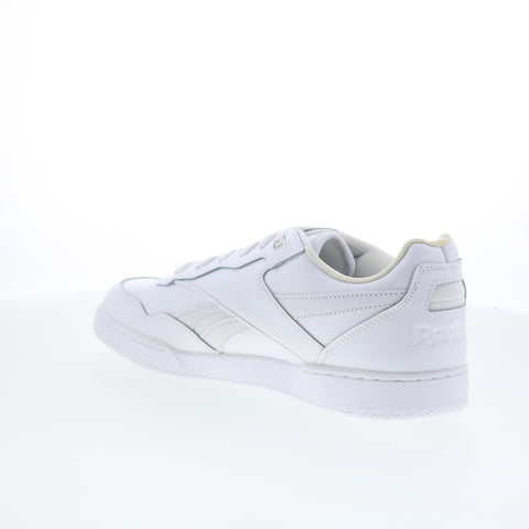 Reebok BB 4000 II Mens White Leather Lace Up Lifestyle Sneakers Shoes