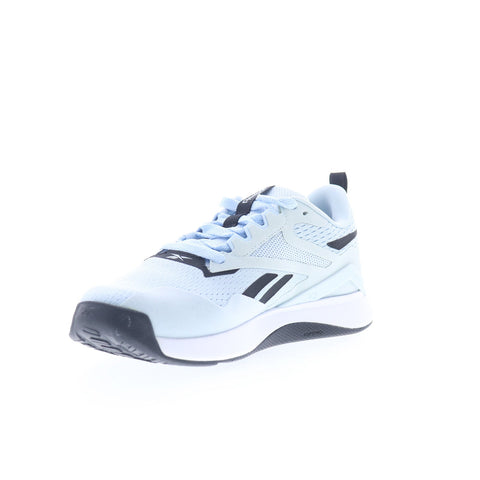 Reebok Nanoflex TR 2 Womens Blue Mesh Lace Up Athletic Cross Training Shoes