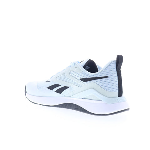 Reebok Nanoflex TR 2 Womens Blue Mesh Lace Up Athletic Cross Training Shoes