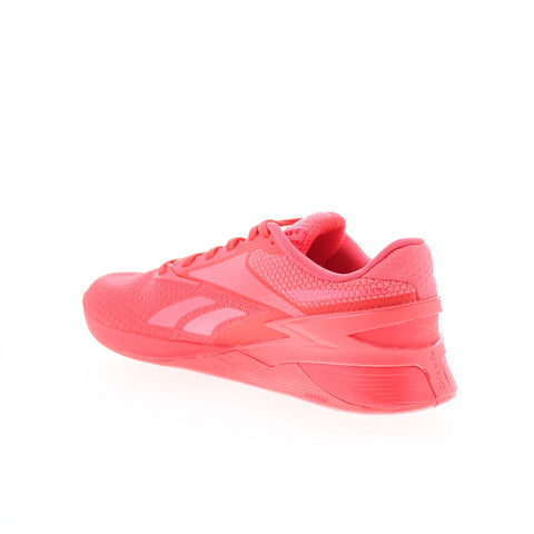 Reebok Nano X3 Mens Red Mesh Lace Up Athletic Cross Training Shoes