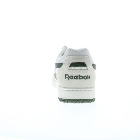 Reebok BB 4000 II Mens White Leather Lace Up Lifestyle Sneakers Shoes