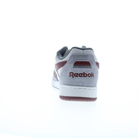 Reebok BB 4000 II Mens Gray Leather Lace Up Lifestyle Sneakers Shoes