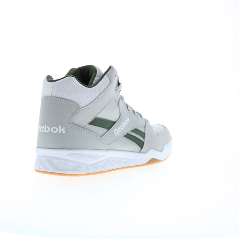 Reebok Royal BB4500 Hi 2.0 Mens Gray Leather Lifestyle Sneakers Shoes