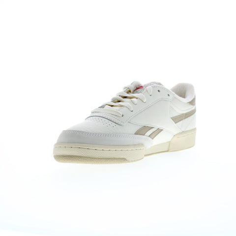 Reebok Club C Revenge Vintage Mens Beige Leather Lifestyle Sneakers Shoes