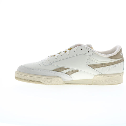 Reebok Club C Revenge Vintage Mens Beige Leather Lifestyle Sneakers Shoes