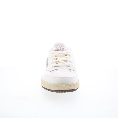 Reebok Club C 85 Vintage Mens Beige Leather Lifestyle Sneakers Shoes
