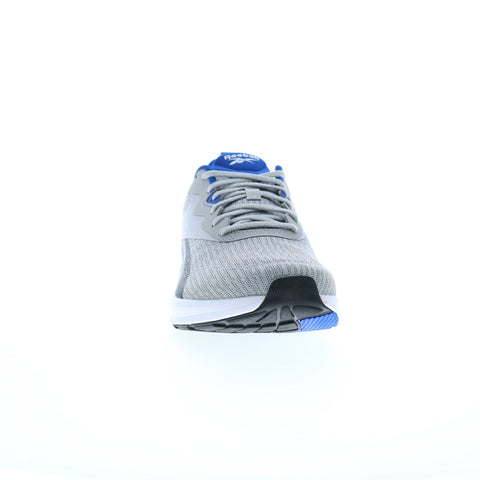 Reebok Runner 4 4E Mens Gray Canvas Extra Wide 4E Athletic Running Shoes