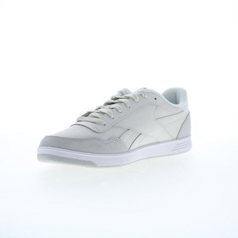 Reebok Court Advance Mens Gray Leather Lace Up Lifestyle Sneakers Shoes