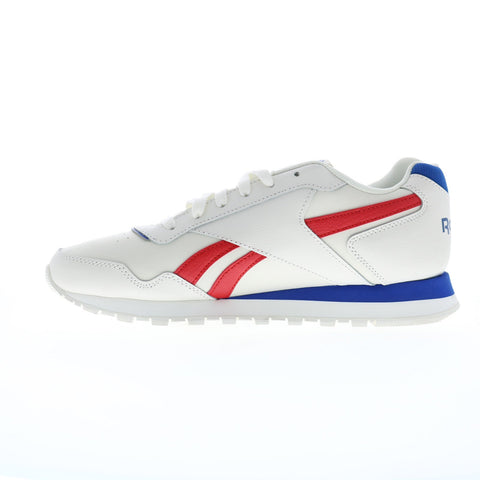 Reebok Glide Mens Beige Leather Lace Up Lifestyle Sneakers Shoes