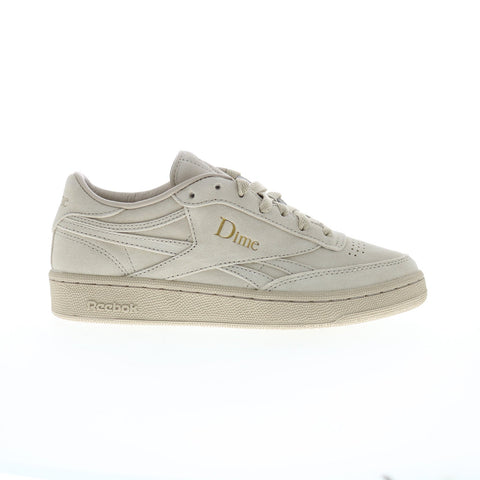 Reebok Club C Revenge Dime Mens Gray Suede Lace Up Lifestyle Sneakers Shoes