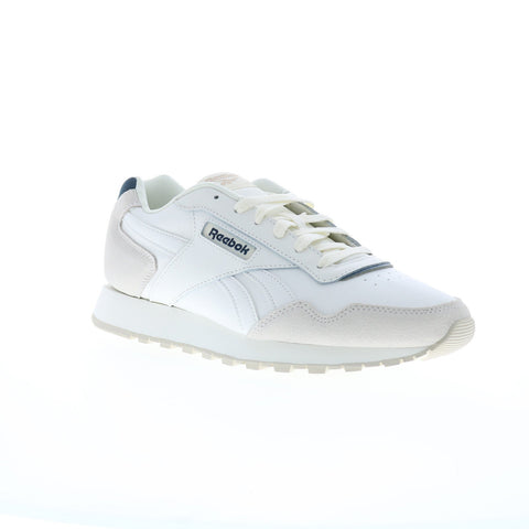 Reebok Glide Mens White Synthetic Lace Up Lifestyle Sneakers Shoes