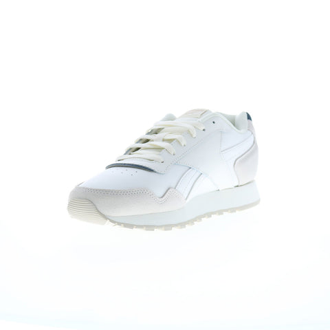 Reebok Glide Mens White Synthetic Lace Up Lifestyle Sneakers Shoes
