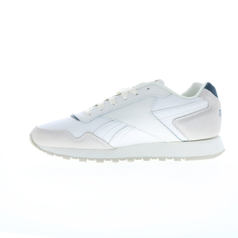 Reebok Glide Mens White Synthetic Lace Up Lifestyle Sneakers Shoes