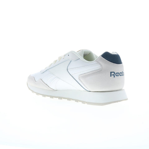 Reebok Glide Mens White Synthetic Lace Up Lifestyle Sneakers Shoes