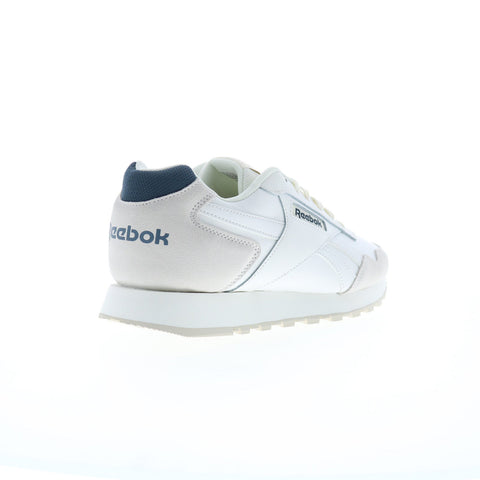 Reebok Glide Mens White Synthetic Lace Up Lifestyle Sneakers Shoes