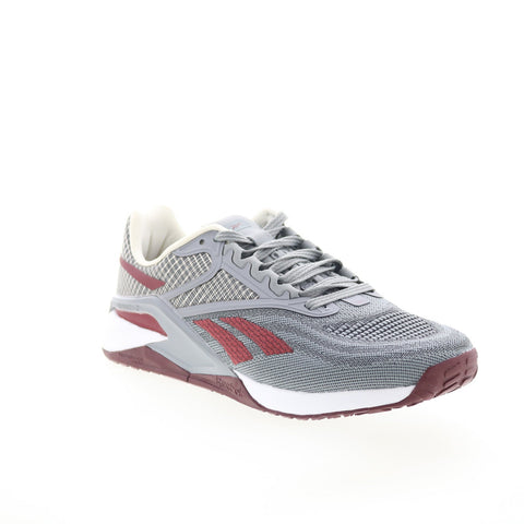 Reebok Nano X2 Mens Gray Mesh Lace Up Athletic Cross Training Shoes