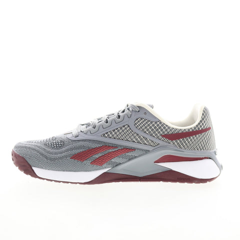 Reebok Nano X2 Mens Gray Mesh Lace Up Athletic Cross Training Shoes