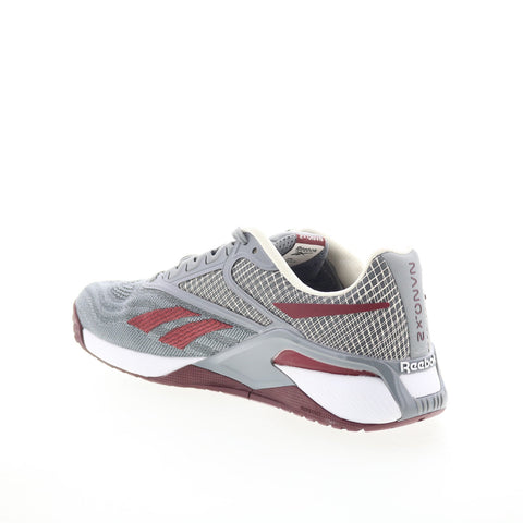 Reebok Nano X2 Mens Gray Mesh Lace Up Athletic Cross Training Shoes