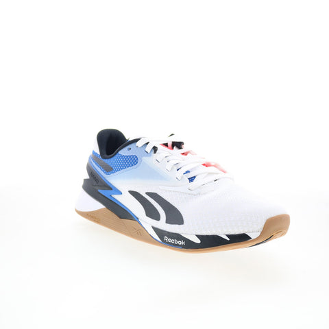 Reebok Nano X3 Mens White Mesh Lace Up Athletic Cross Training Shoes