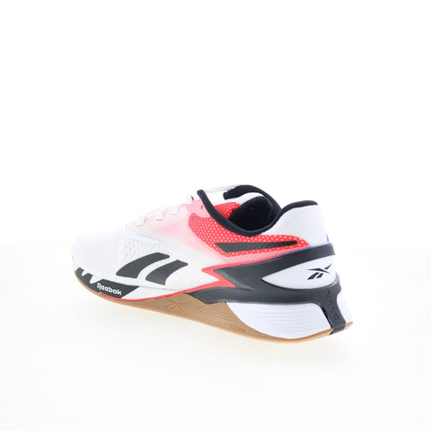 Reebok Nano X3 Mens White Mesh Lace Up Athletic Cross Training Shoes