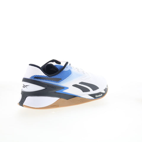 Reebok Nano X3 Mens White Mesh Lace Up Athletic Cross Training Shoes