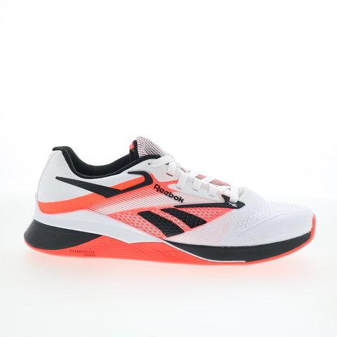 Reebok Nano X4 Womens White Mesh Lace Up Athletic Cross Training Shoes