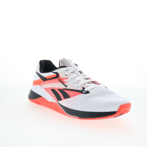 Reebok Nano X4 Womens White Mesh Lace Up Athletic Cross Training Shoes