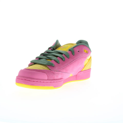 Reebok Club C Bulc Mens Pink Suede Lace Up Lifestyle Sneakers Shoes