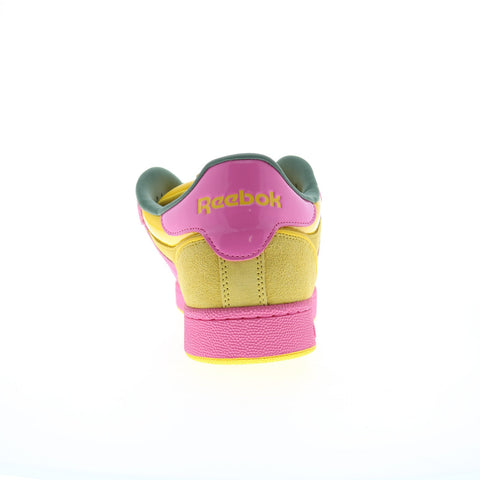 Reebok Club C Bulc Mens Pink Suede Lace Up Lifestyle Sneakers Shoes