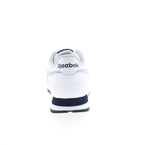 Reebok Classic Leather Mens White Leather Lace Up Lifestyle Sneakers Shoes