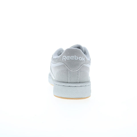 Reebok Club C 85 Mens Gray Suede Lace Up Lifestyle Sneakers Shoes