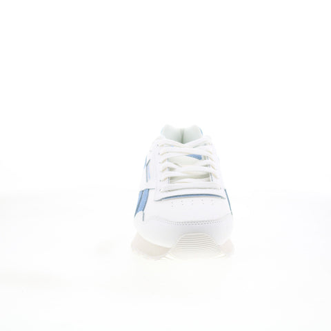 Reebok Glide Mens White Leather Lace Up Lifestyle Sneakers Shoes