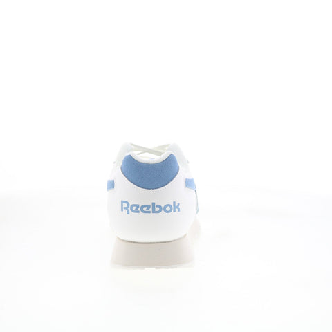 Reebok Glide Mens White Leather Lace Up Lifestyle Sneakers Shoes