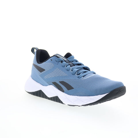 Reebok NFX Trainer Mens Blue Mesh Lace Up Athletic Cross Training Shoes