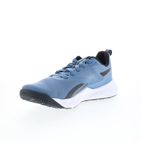 Reebok NFX Trainer Mens Blue Mesh Lace Up Athletic Cross Training Shoes