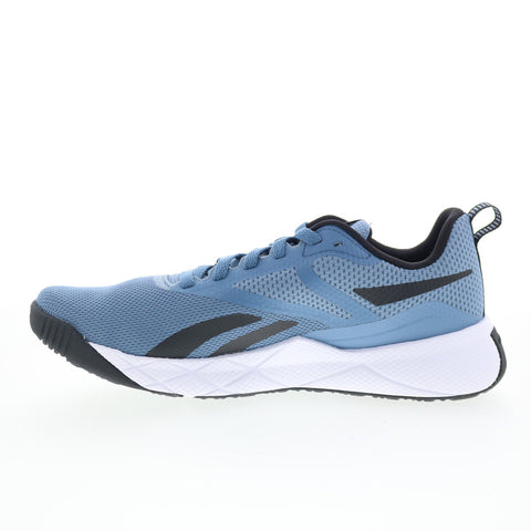 Reebok NFX Trainer Mens Blue Mesh Lace Up Athletic Cross Training Shoes