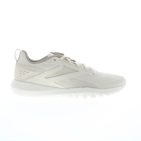 Reebok Flexagon Energy TR 4 Mens Beige Canvas Athletic Cross Training Shoes
