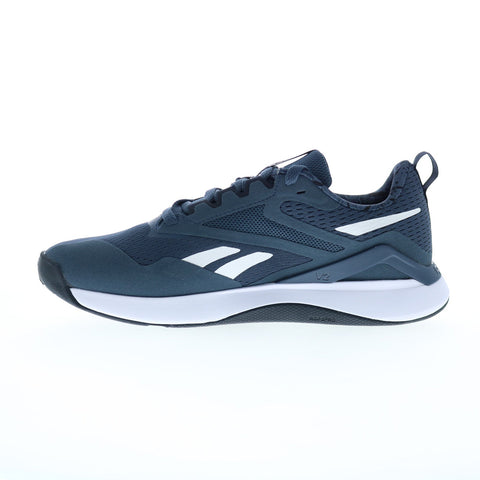 Reebok Nanoflex TR 2 Mens Blue Synthetic Athletic Cross Training Shoes
