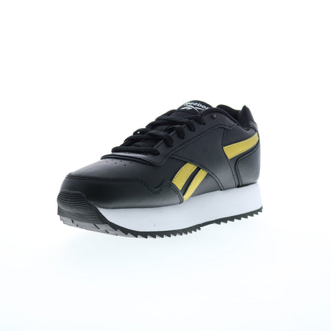 Reebok Glide Ripple Double Womens Black Lifestyle Sneakers Shoes