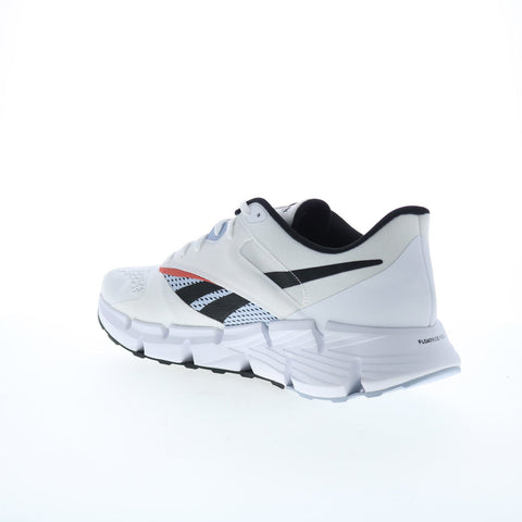 Reebok Zig Dynamica 5 Mens White Mesh Lace Up Lifestyle Sneakers Shoes