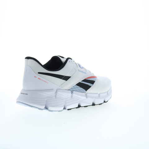 Reebok Zig Dynamica 5 Mens White Mesh Lace Up Lifestyle Sneakers Shoes