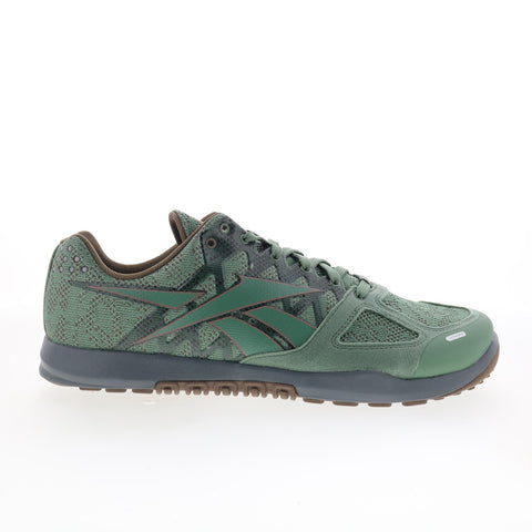 Reebok Nano 2.0 Mens Green Synthetic Lace Up Athletic Cross Training Shoes