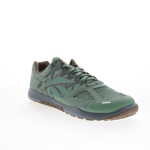 Reebok Nano 2.0 Mens Green Synthetic Lace Up Athletic Cross Training Shoes