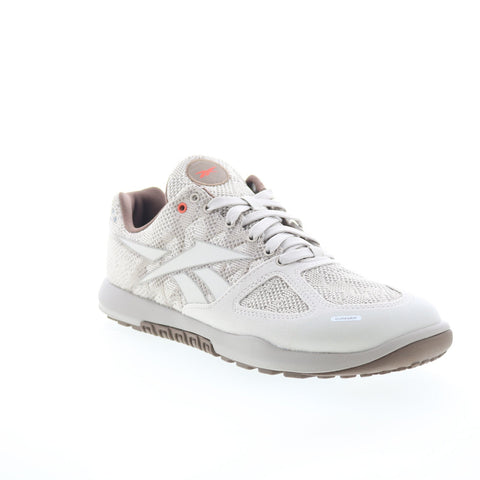 Reebok Nano 2.0 Mens Gray Mesh Lace Up Athletic Cross Training Shoes