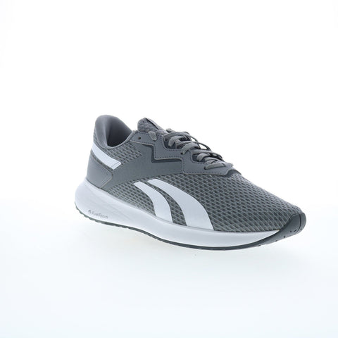Reebok Energen Plus 2 Mens Gray Canvas Lace Up Athletic Running Shoes