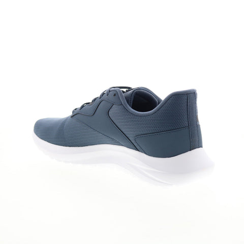 Reebok Energen Lux Mens Blue Canvas Lace Up Lifestyle Sneakers Shoes
