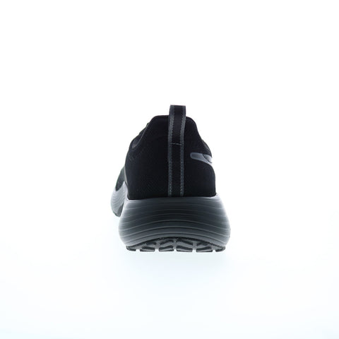 Reebok Lite Plus 4 Mens Black Canvas Lace Up Athletic Running Shoes