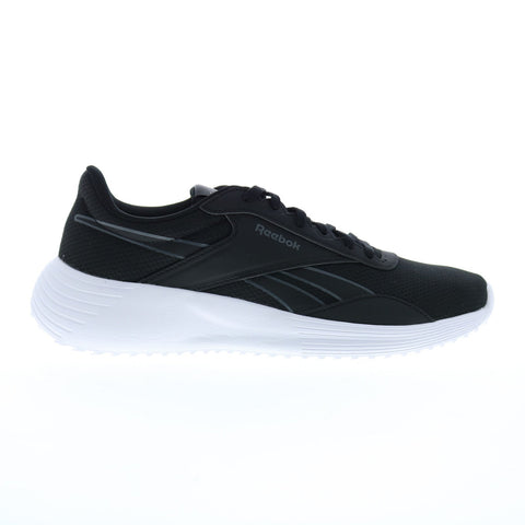 Reebok Lite 4 Womens Black Canvas Lace Up Athletic Running Shoes