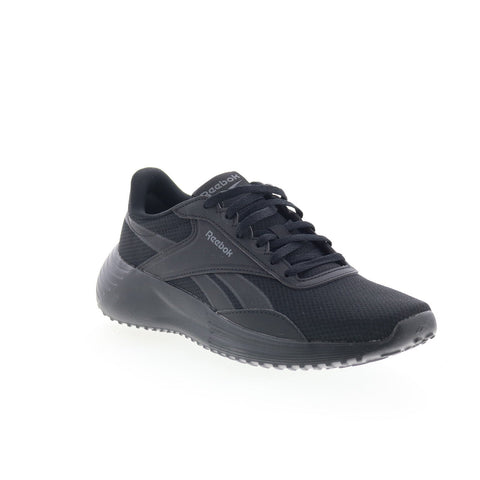 Reebok Lite 4 Mens Black Mesh Lace Up Sneakers Lifestyle Shoes